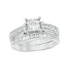 Thumbnail Image 0 of Previously Owned - 1 CT. T.W. Princess-Cut Diamond Bridal Set in 10K White Gold