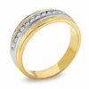 Thumbnail Image 2 of Previously Owned - 1/4 CT. T.W. Diamond Eleven Stone Ring in 14K Two-Tone Gold
