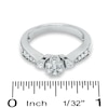 Thumbnail Image 2 of Previously Owned - 1/2 CT. T.W. Composite Diamond Flower Ring in 10K White Gold