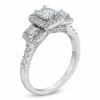 Thumbnail Image 2 of Previously Owned - 1 CT. T.W. Radiant-Cut Diamond Three Stone Ring in 14K White Gold (I/I1)