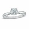 Thumbnail Image 1 of Previously Owned - 3/8 CT. T.W. Diamond Frame Engagement Ring in 14K White Gold