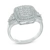 Thumbnail Image 1 of Previously Owned - 1/2 CT. T.W. Diamond Cluster Double Frame Ring in 10K White Gold