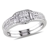 Thumbnail Image 1 of Previously Owned - 1/2 CT. T.W. Quad Princess-Cut Diamond Bridal Set in 10K White Gold