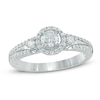 Thumbnail Image 0 of Previously Owned - 1/2 CT. T.W. Diamond Frame Engagement Ring in 10K White Gold