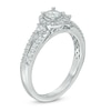 Thumbnail Image 1 of Previously Owned - 1/2 CT. T.W. Diamond Frame Engagement Ring in 10K White Gold