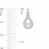 Thumbnail Image 2 of Previously Owned - 1/4 CT. T.W. Diamond Teardrop Earrings in 10K Two-Tone Gold