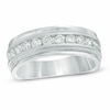 Thumbnail Image 0 of Previously Owned - Men's 1 CT. T.W. Diamond Milgrain Anniversary Band in 14K White Gold