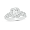 Thumbnail Image 0 of Previously Owned - Love's Destiny by Zales 1 CT. T.W. Emerald-Cut Diamond Frame Engagement Ring in 14K Two-Tone Gold