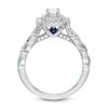 Thumbnail Image 2 of Previously Owned - Vera Wang Love Collection 1 CT. T.W. Diamond Double Frame Engagement Ring in 14K White Gold