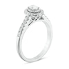 Thumbnail Image 2 of Previously Owned - 1/2 CT. T.W. Oval Diamond Double Frame Engagement Ring in 14K White Gold