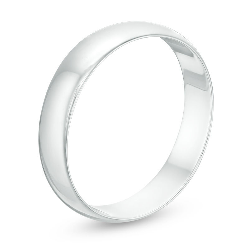 Previously Owned - Ladies' 4.0mm Wedding Band in 10K White Gold