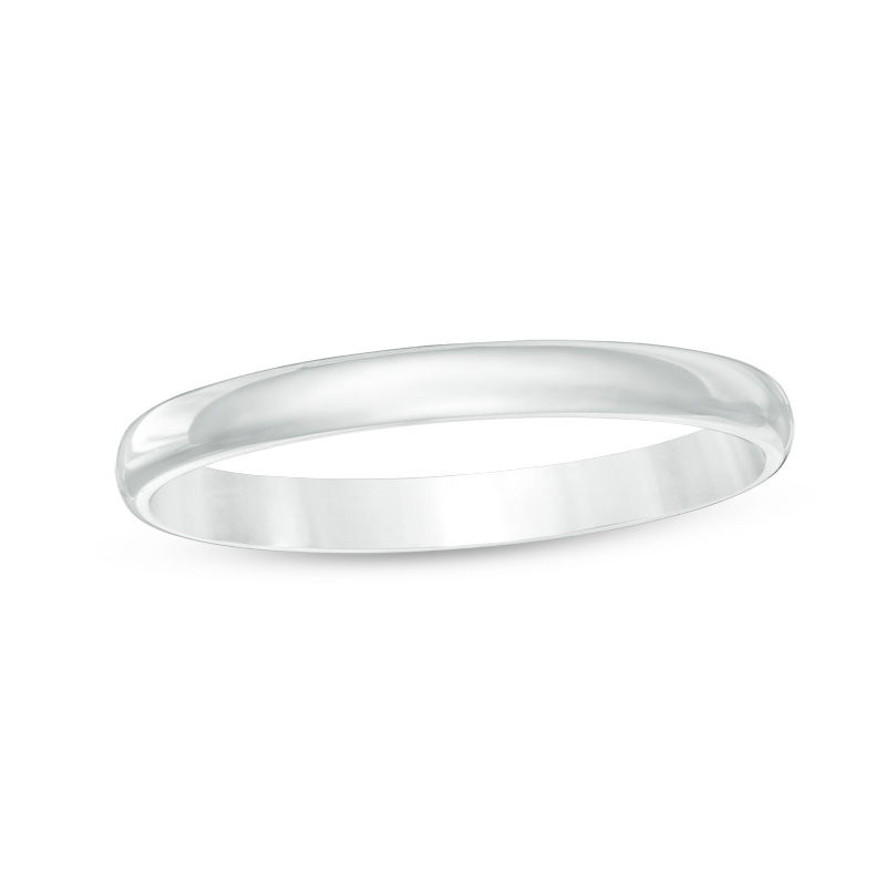 Previously Owned - Ladies' 2.0mm Wedding Band in 10K White Gold