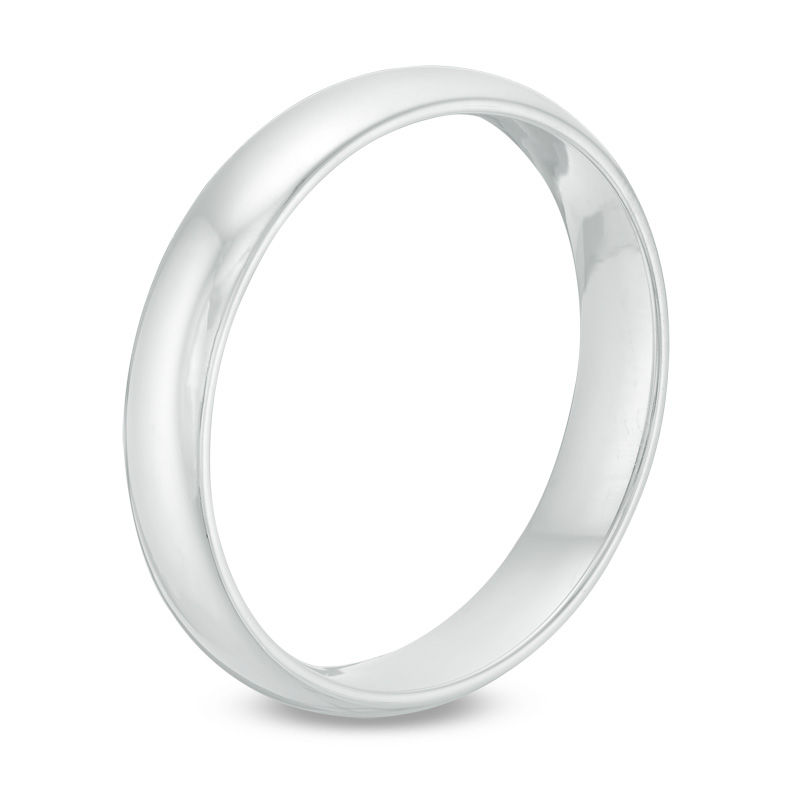 Previously Owned - Men's 4.0mm Comfort-Fit Wedding Band in 10K White Gold