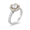 Thumbnail Image 2 of Previously Owned - Enchanted Disney Belle 1-1/2 CT. T.W. Diamond Frame Engagement Ring in 14K Two-Tone Gold