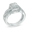 Thumbnail Image 2 of Previously Owned - 1-1/2 CT. T.W. Multi-Baguette Diamond Frame Three Piece Bridal Set in 14K White Gold
