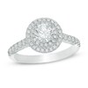 Thumbnail Image 0 of Previously Owned - 1 CT. T.W. Diamond Double Frame Engagement Ring in 14K White Gold
