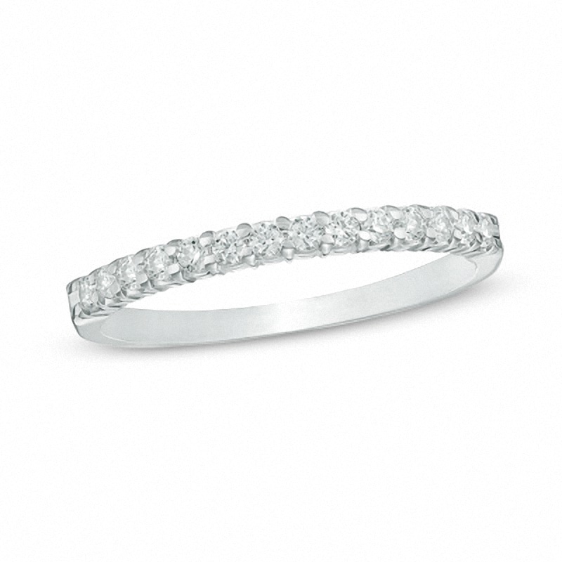 Main Image 1 of Previously Owned - 1/4 CT. T.W. Diamond Band in 14K White Gold