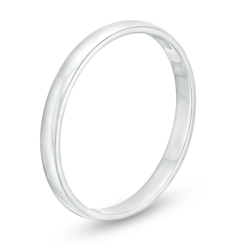 Previously Owned - Ladies' 2.0mm Wedding Band in 10K White Gold