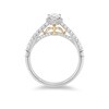 Thumbnail Image 2 of Previously Owned - Enchanted Disney Merida 1/2 CT. T.W. Pear-Shaped Diamond Frame Engagement Ring in 14K Two-Tone Gold