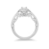 Thumbnail Image 1 of Previously Owned - Enchanted Disney Ariel 1 CT. T.W. Oval Diamond Frame Engagement Ring in 14K White Gold
