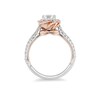 Thumbnail Image 2 of Previously Owned - Enchanted Disney Belle 1-1/4 CT. T.W. Diamond Rose Frame Engagement Ring in 14K Two-Tone Gold