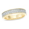 Thumbnail Image 1 of Previously Owned - 1/2 CT. T.W. Diamond Double Row Wedding Band in 10K Gold