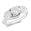 Thumbnail Image 1 of Previously Owned - 1 CT. T.W. Diamond Cluster Three Stone Engagement Ring in 14K White Gold