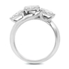 Thumbnail Image 1 of Previously Owned - 1 CT. T.W. Diamond Cluster Three Stone Engagement Ring in 14K White Gold
