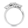 Thumbnail Image 1 of Previously Owned - 1 CT. T.W. Diamond Cluster Three Stone Engagement Ring in 14K White Gold