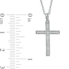 Thumbnail Image 2 of Previously Owned - 1/10 CT. T.W. Diamond Cross Pendant in Sterling Silver