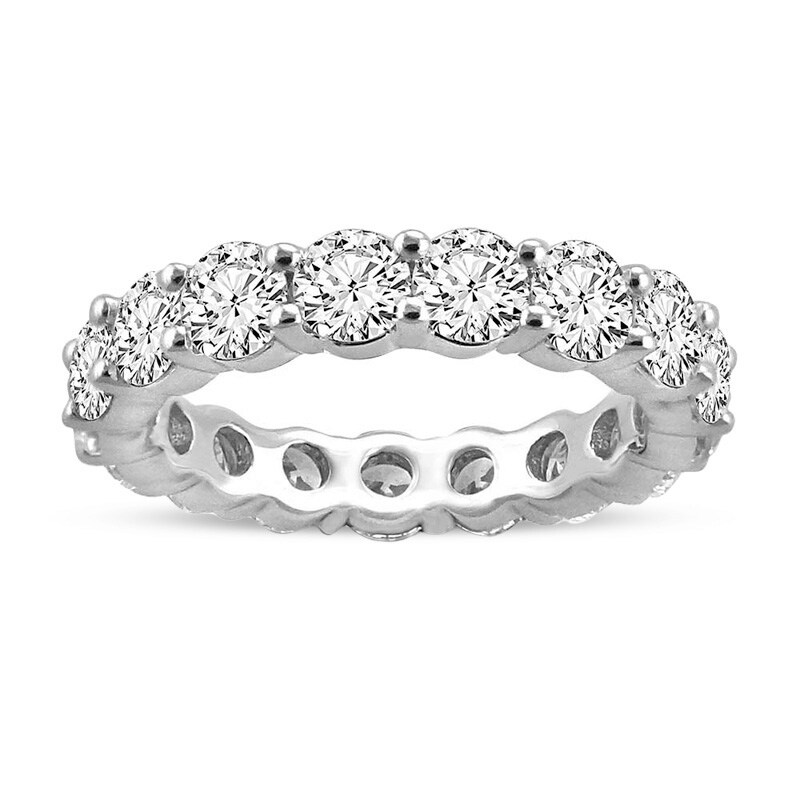 Main Image 1 of Previously Owned - 3.99 CT. T.W. Diamond Eternity Band in 14K White Gold