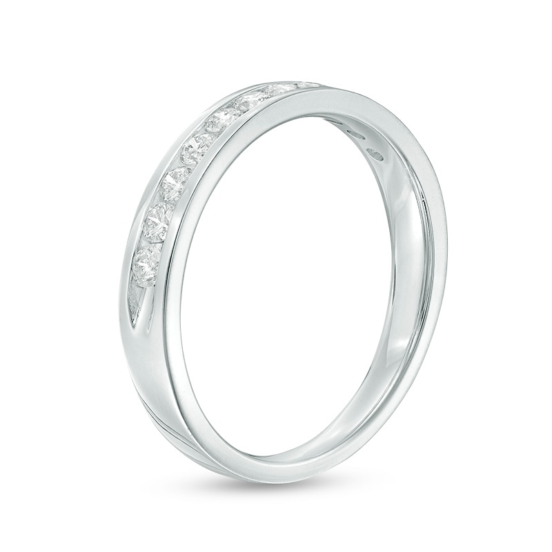 Previously Owned - 1/5 CT. T.W. Diamond Channel-Set Band in 10K White Gold