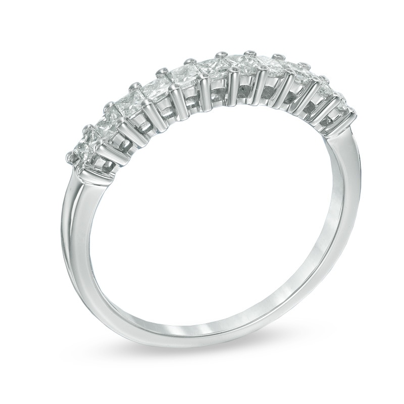 Previously Owned - 1/2 CT. T.W. Princess-Cut Diamond Anniversary Band in 14K White Gold