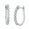 Thumbnail Image 0 of Previously Owned - 1/4 CT. T.W. Diamond Linear Earrings in 10K White Gold