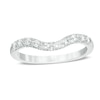 Thumbnail Image 1 of Previously Owned - Love's Destiny by Zales 1/3 CT. T.W. Diamond Contour Wedding Band in 14K White Gold