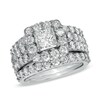 Thumbnail Image 1 of Previously Owned - 3 CT. T.W. Diamond Semi-Mount Three-Piece Bridal Set in 14K White Gold