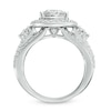 Thumbnail Image 3 of Previously Owned - 1-3/4 CT. T.W. Diamond Frame Cluster Bridal Set in 14K White Gold