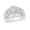 Thumbnail Image 1 of Previously Owned - 1 CT. T.W. Composite Diamond Collared Frame Ring in 10K White Gold