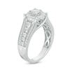 Thumbnail Image 1 of Previously Owned - 1 CT. T.W. Diamond Frame Multi-Row Engagement Ring in 10K White Gold