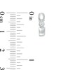 Previously Owned - 1/10 CT. T.W. Diamond Solitaire Huggie Hoop Earrings in Sterling Silver