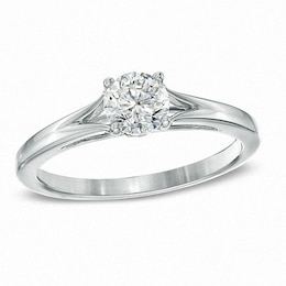 Previously Owned - 5/8 CT. T.W. Diamond Engagement Ring in 14K White Gold (J/I2)