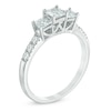 Thumbnail Image 2 of Previously Owned - 1 CT. T.W. Princess-Cut Diamond Past Present Future® Engagement Ring in 14K White Gold