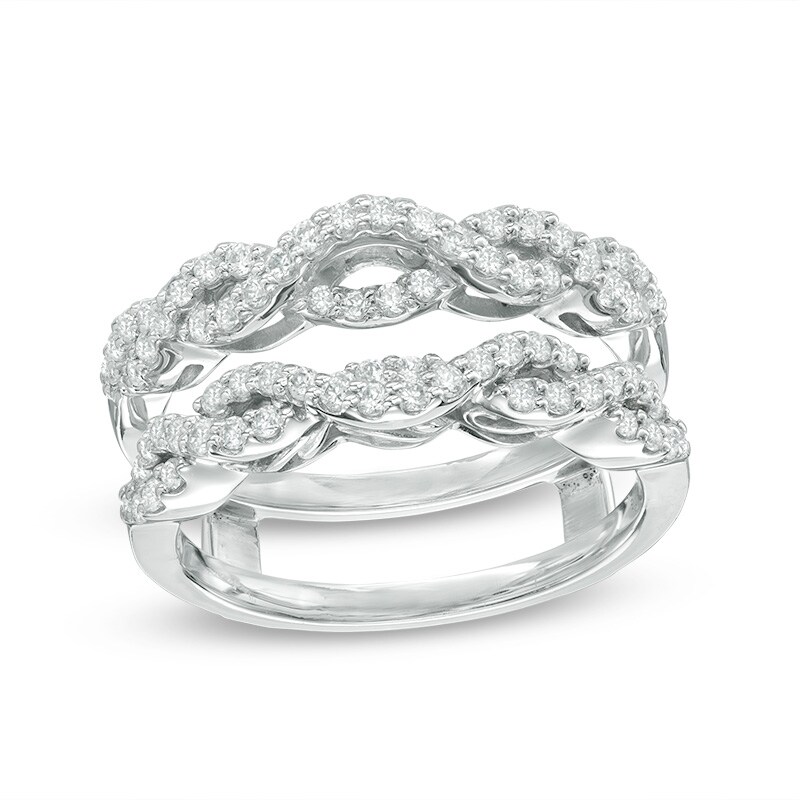 Previously Owned - 1/2 CT. T.W. Diamond Solitaire Enhancer in 14K White Gold