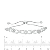 Thumbnail Image 1 of Previously Owned - 1/3 CT. T.W. Diamond Infinity Bolo Bracelet in 10K White Gold - 9.5"