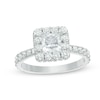 Thumbnail Image 1 of Previously Owned - YOU by Jean Dousset™ 2-1/5 CT. T.W. Princess-Cut Diamond Engagement Ring in 14K White Gold (I/SI2)