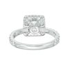 Thumbnail Image 3 of Previously Owned - YOU by Jean Dousset™ 2-1/5 CT. T.W. Princess-Cut Diamond Engagement Ring in 14K White Gold (I/SI2)