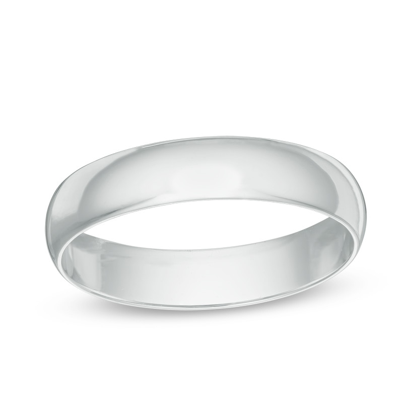 Main Image 1 of Previously Owned - 4.0mm Wedding Band in 14K White Gold
