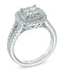 Thumbnail Image 2 of Previously Owned - Vera Wang Love Collection 1-1/5 CT. T.W. Quad Princess-Cut Diamond Engagement Ring in 14K White Gold