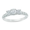 Thumbnail Image 1 of Previously Owned - 1 CT. T.W. Diamond Past Present Future® Ring in 14K White Gold