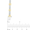 Thumbnail Image 2 of Previously Owned - 1 CT. T.W. Diamond "X" Bracelet in 10K White Gold